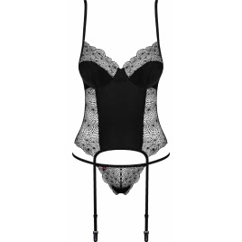 Corset Obsessive Sharlotte Negru pe xBazar