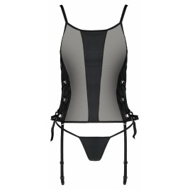 Corset Passion Malwia Negru pe xBazar