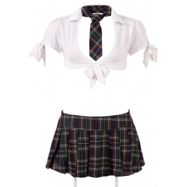 Costum Cottelli Collection Schoolgirl Alb pe xBazar