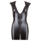 Costum Latex Damă Wetlook With Zip Negru XL