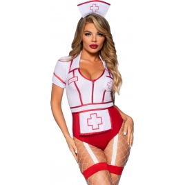 Costum Leg Avenue Nurse Feelgood Roșu