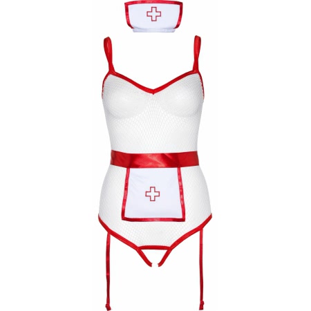 Costum Leg Avenue Nurse Roleplay Alb XS-L