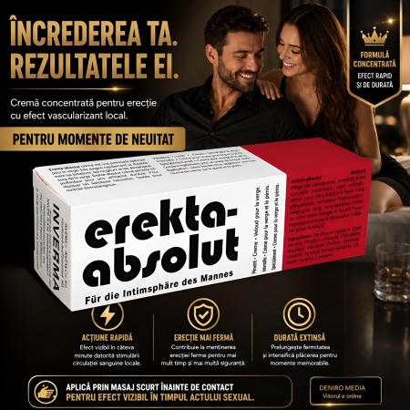 Cremă Inverma Erekta Absolut pentru Erecție la Bărbați 18 ml