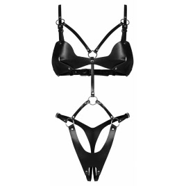 Crotchless Body Dame Controle Negru pe xBazar