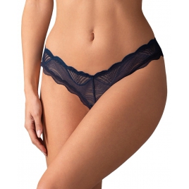 Crotchless Thong Obsessive Nightly Albastru