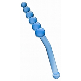 Dildo Anal Transparent Albastru 23.5 Cm pe xBazar
