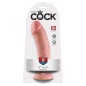 Dildo cu Ventuza King Penis 20cm Natural