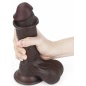 Dildo cu Ventuza Sliding Skin Dual Layer Dong Maro