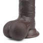 Dildo cu Ventuza Sliding Skin Dual Layer Dong Maro