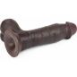 Dildo cu Ventuza Sliding Skin Dual Layer Dong Maro