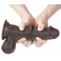 Dildo cu Ventuza Sliding Skin Dual Layer Dong Maro