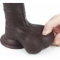 Dildo cu Ventuza Sliding Skin Dual Layer Dong Maro