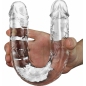 Dildo Dublu 30cm Flawless Transparent