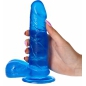 Dildo Jelly Real Rapture 16.5cm Albastru