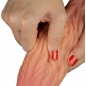 Dildo În Formă De Limbă Platinum 25cm – Strat Dublu Maro