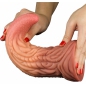 Dildo În Formă De Limbă Platinum 25cm – Strat Dublu Maro