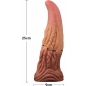 Dildo În Formă De Limbă Platinum 25cm – Strat Dublu Maro