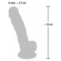 Dildo Realistic Medical Silicone 18cm Natural