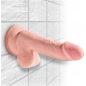 Dildo 3D Cu Testicule 20cm Natural