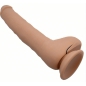 Dildo Vibrant Realist cu Ventuză Material TPR