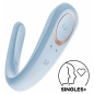 Satisfyer Double Classic Vibrator Cuplu Reîncărcabil Albastru
