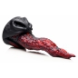 Dragon Tongue — Dildo silicon 24,4 cm, Ventuză Puternică Roșu