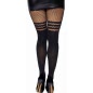 Dresuri Leg Avenue Fishnet Stripes Negru XS-L