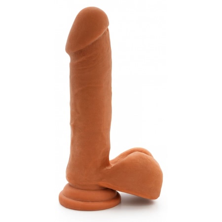 Dildo Cu Testicule Dual Density 20.5cm Natural