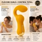 Dublu Vibrator curbat – 2 Motoare, 10 Moduri, Reîncărcabil Galben