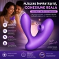 DuoVibe I Vibrator Air Punctul G Mov 9+9 Moduri, Reîncărcabil