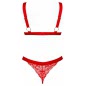 Set Obsessive Elianes 2 Piese Roșu XS-S