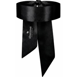 Eșarfă Erotică Obsessive pentru Legat la Ochi Negru