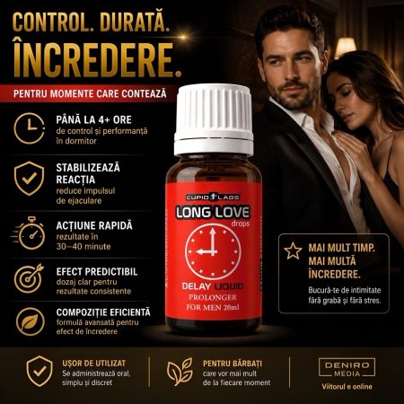 Pachet Spray Ejaculare Precoce Men Secret 15ml + Picături Ejaculare Precoce Long Love 20ml
