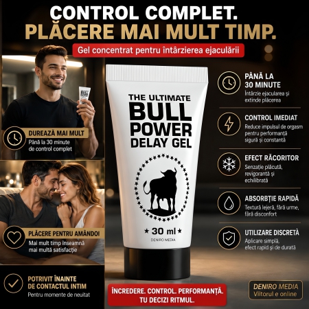 Gel Bull Power Delay pentru Întârzierea Ejaculării 30 ml