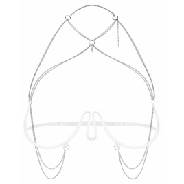 Harness Bra Obsessive Lustique Alb pe xBazar