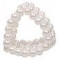 Inel Pearl Stroker Beads Small Alb