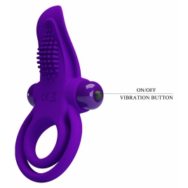 Inel pentru Penis Pretty Love cu Stimulator de Clitoris