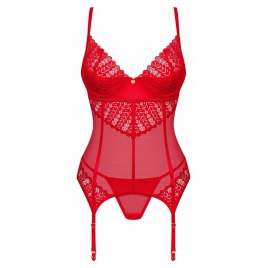 Corset Obsessive Ingridia Rosu pe xBazar