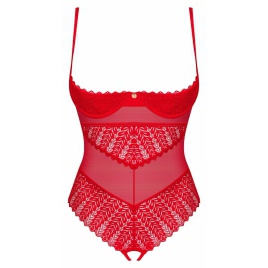 Body Obsessive Ingridia Decupat Rosu pe xBazar
