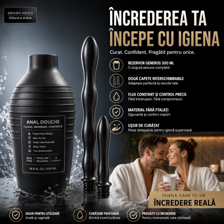 Irigator Intim Shower Me pentru Igienă Anală cu Pulverizare