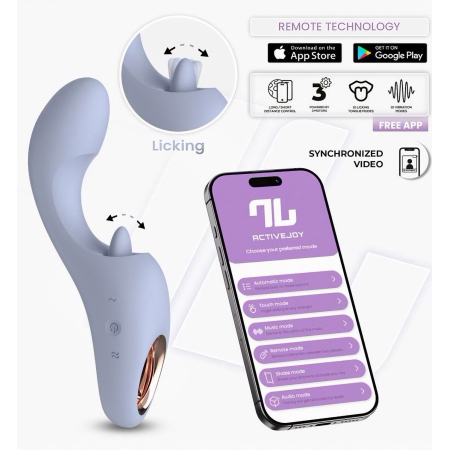 Licking Tongue Vibrator with App Control Mov