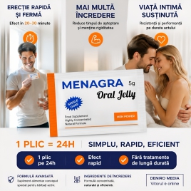 Jeleu Menagra Erecție Rapidă de Durată 2 pliculețe