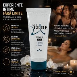 Lubrifiant Anal Just Glide Premium cu Pantenol 200 ml