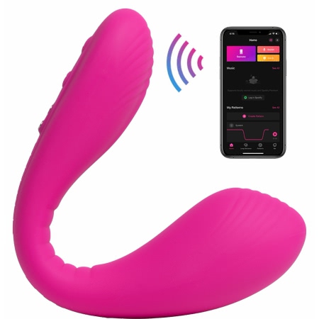 Vibrator Ajustabil Lovense Dolce Dual Roz