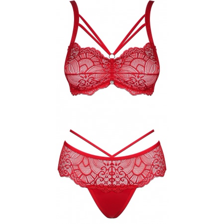Set Obsessive Loventy Roșu L-XL