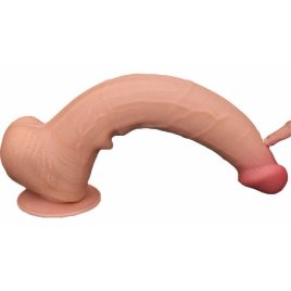 Lovetoy Dual-Layer 34 cm – TPE Realist cu Ventuză