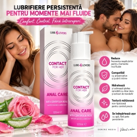 Lubrifiant Anal Care cu Extract de Trandafir 120 ml