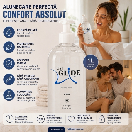 Lubrifiant Anal Just Glide Vegan Flacon Mare 1L