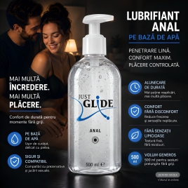 Lubrifiant Anal Just Glide pe Bază de Apă 500 ml