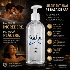 Lubrifiant Anal Just Glide pe Bază de Apă 500 ml
